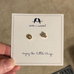 Initial "O" earrings